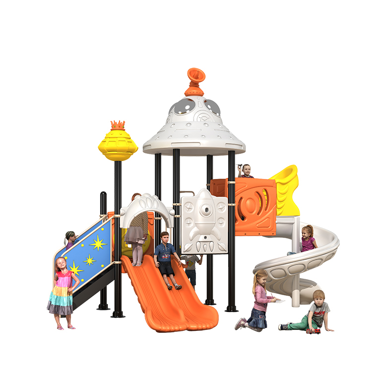 Kids Outdoor Area - 어린이 놀이 세트 플라스틱 미끄럼틀 공원