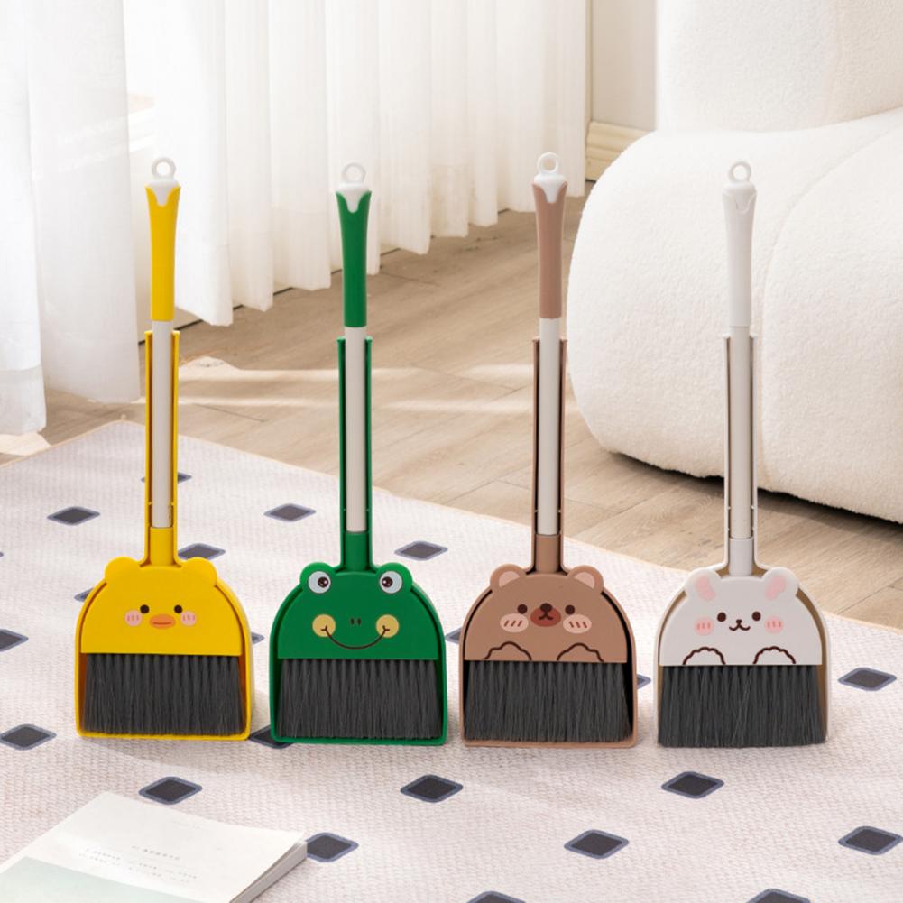 Kids Outdoor Broom - 54cm 어린이 빗자루와 쓰레받기 세트 청소