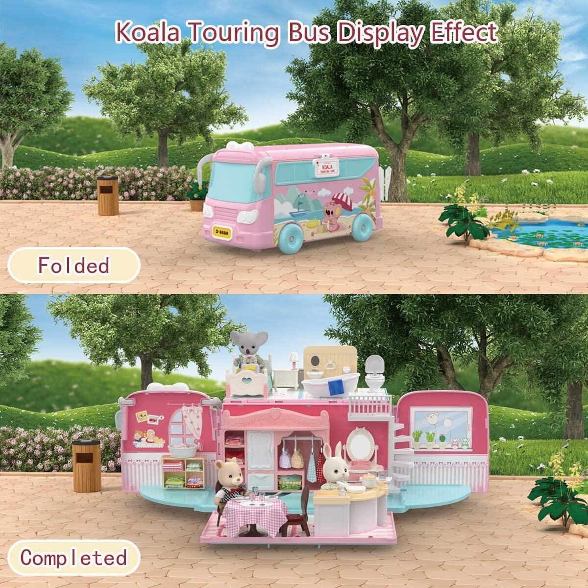코알라 인형의 집 룸박스, 인형 포함, 여자아이들을 위 - Kids Outdoor Kitchen Accessories 리뷰 및 가격