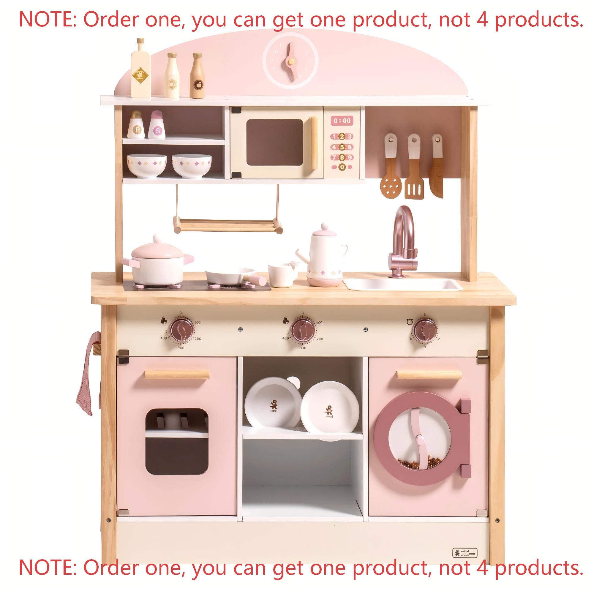 로부드 키즈 원목 핑크 플레이 키친 올인원 코너 세트에 - Kids Outdoor Kitchen Accessories 리뷰 및 가격